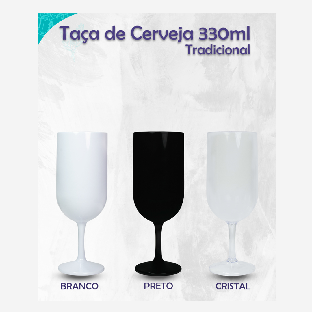 Taça de cerveja   pedido minimo 30 unidades