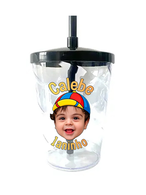 copo twister com tampa e canudo  20 unidades